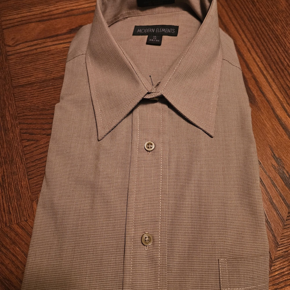 Men's Tan Dress Shirt